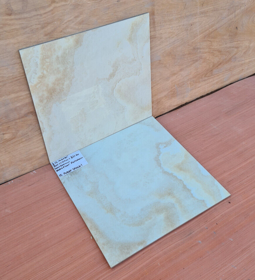 Beige Gold Porcelain Floor +Tile - 600x600mm - Price Per Box (1.44m2)