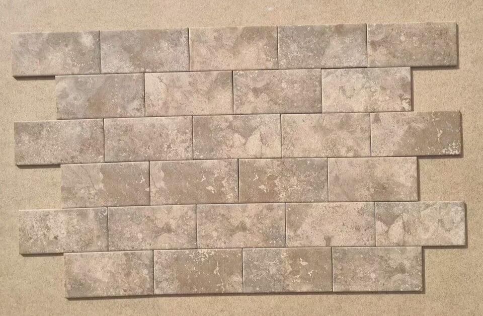 Bronze Gold Ceramic Wall Tiles - Bathroom Kitchen Metro 150x75mm - 0.495m2 Per Box