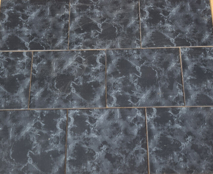 Black Marble Effect Ceramic Wall Tiles - 250x200mm - Price Per Box (1m2)