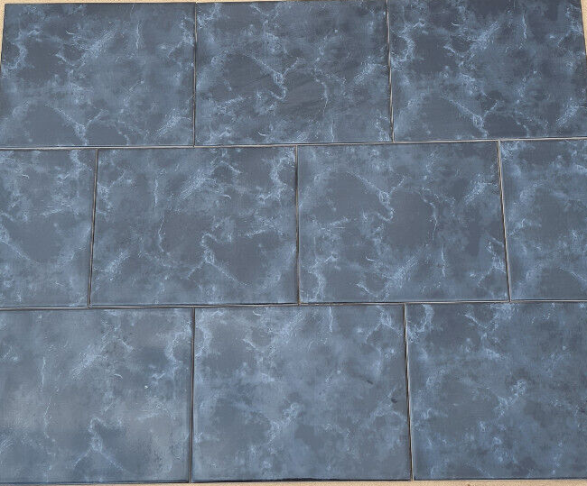 Black Marble Effect Ceramic Wall Tiles - 250x200mm - Price Per Box (1m2)