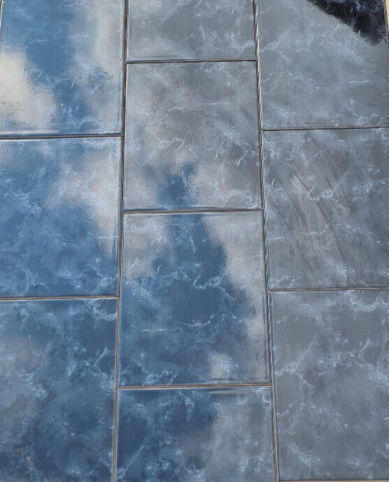 Black Marble Effect Ceramic Wall Tiles - 250x200mm - Price Per Box (1m2)