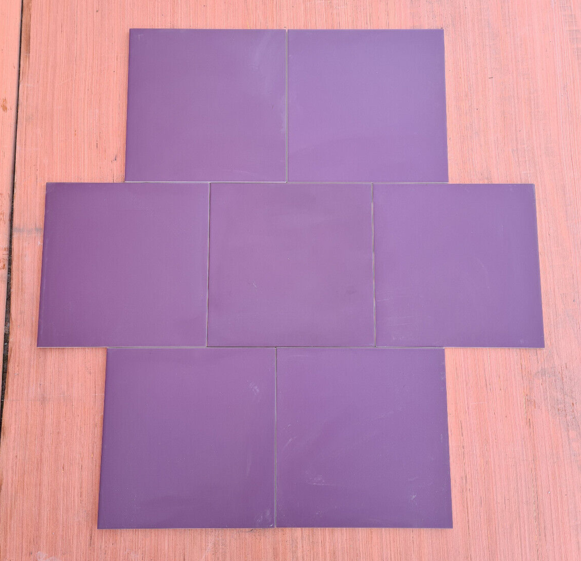 Purple Ceramic Floor + Wall Tile - 333x333mm - Box = 1m2