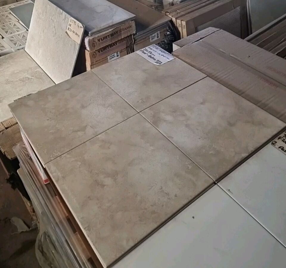 Ceramic Gold Beige Floor + Wall Tiles Anti Slip - 333x333