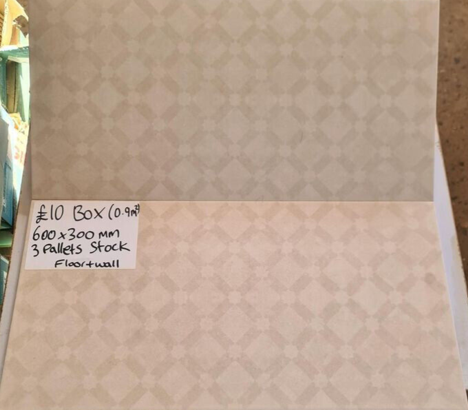 Ceramic Beige Cream Floor & Wall Tiles - 600x300mm