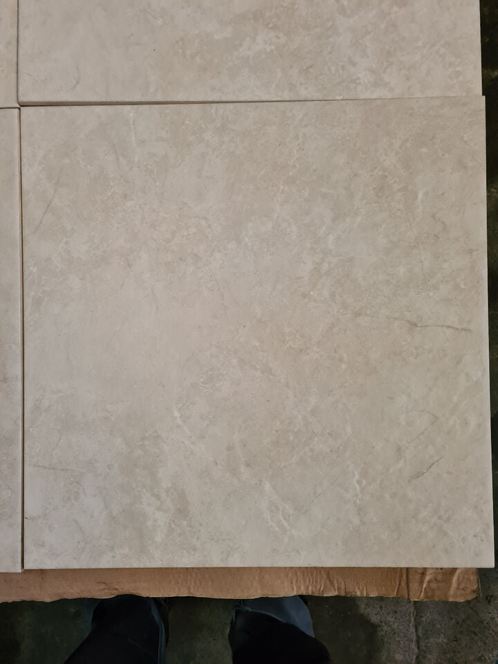 Wickes Mayfield Beige 500x500mm Floor + Wall Ceramic Tile - Price Per m2