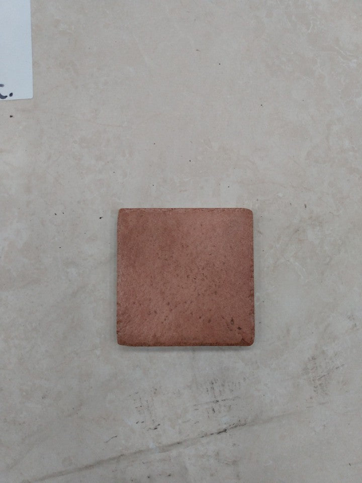 Red Pink Ceramic Bevelled Textured Wall Tiles - 10x10cm - Price Per Box (0.76m2)