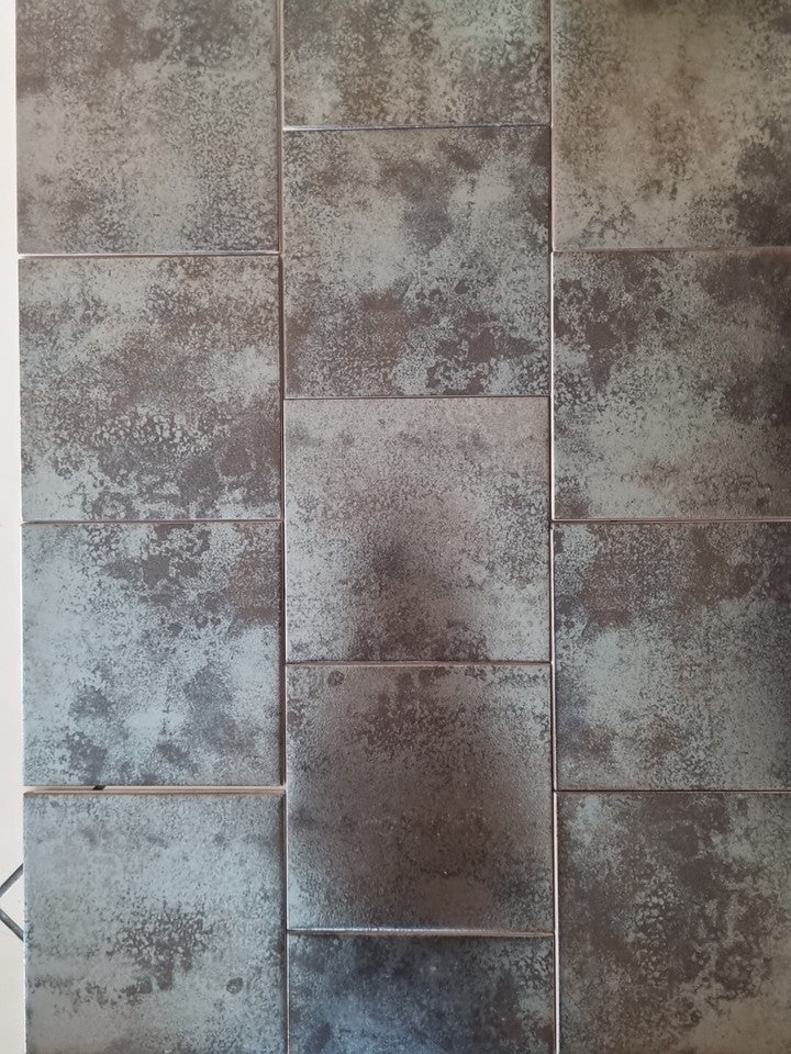 Blue Bronze Metallic Ceramic Wall Tile - 150x150mm - Kitchen/Bathroom